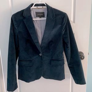 Banana Republic Navy Blue Velvet Blazer
